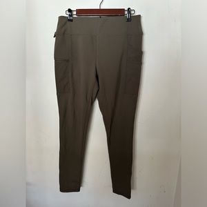 Women’s Carhartt Green/Khaki Force Fitted Lightweight Utility Legging